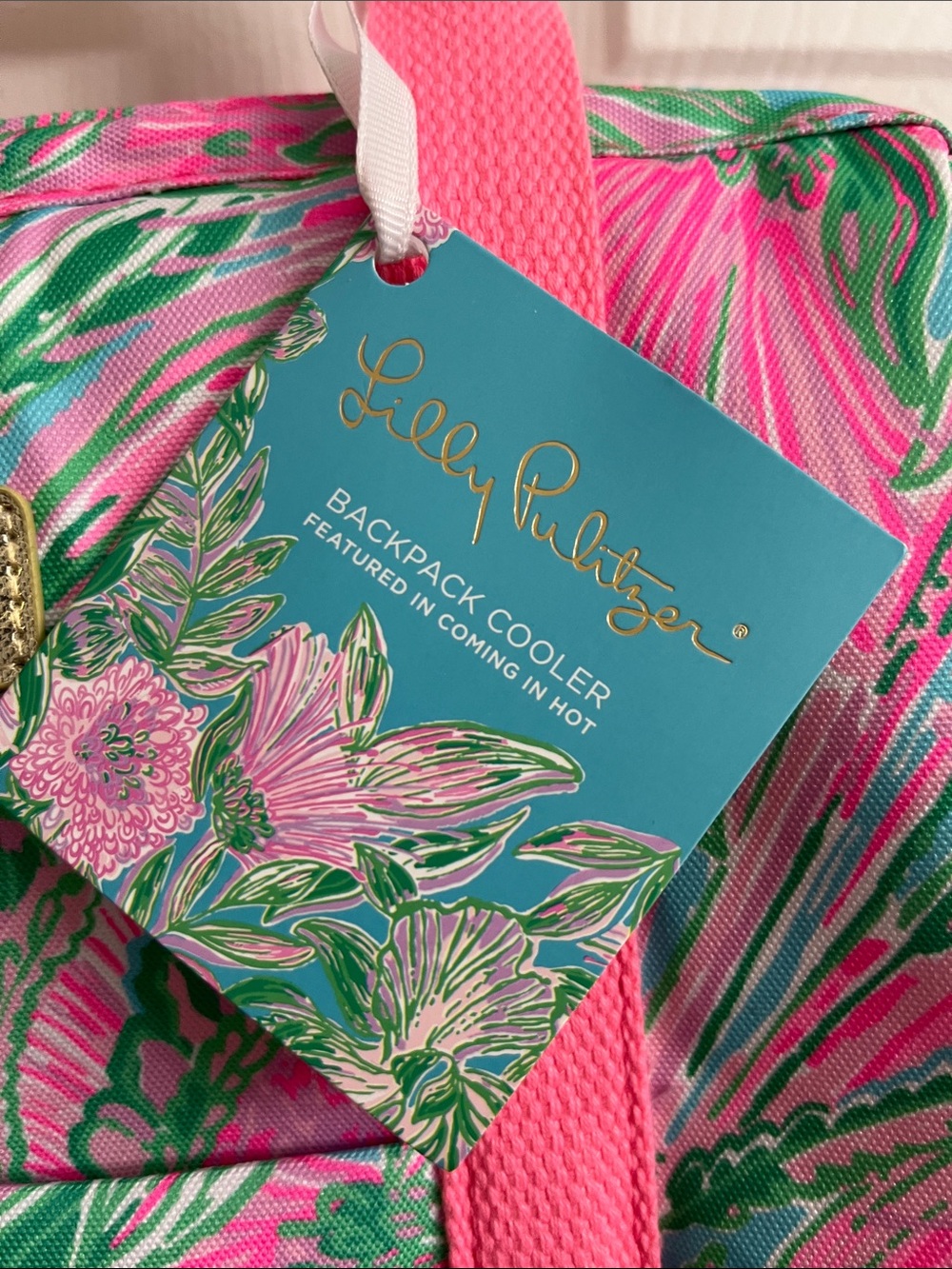 NWT Lilly Pulitzer Backpack Cooler Coming In Hot - Picture 3 of 8